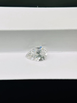 El laboratorio en forma de pera sintético creó el grado blanco de la claridad de los diamantes VS1