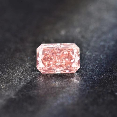 Forma radiante sintético de laboratorio cultivado rosa CVD Diamantes 10 Mohs Certificado IGI