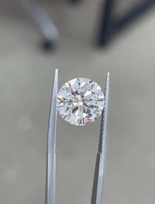 10 Mohs Colorless Round Brilliant Cut CVD Diamante cultivado en laboratorio 2.5ct-3ct