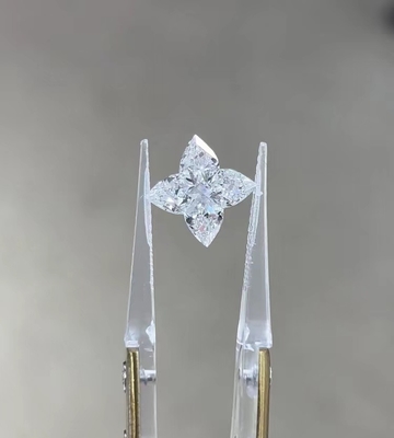 Diamante hecho en laboratorio CVD Diamante sintético IGI Certificado Cuatro hojas de trébol Collar de anillo