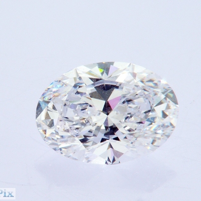 3.2ct No Bowtie Corte de hielo Oval Brillante IGI Laboratorio certificado Creado Diamante CVD blanco sintético
