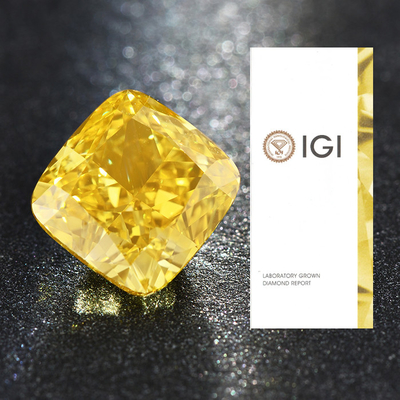 Diamante HPHT amarillo hecho en laboratorio