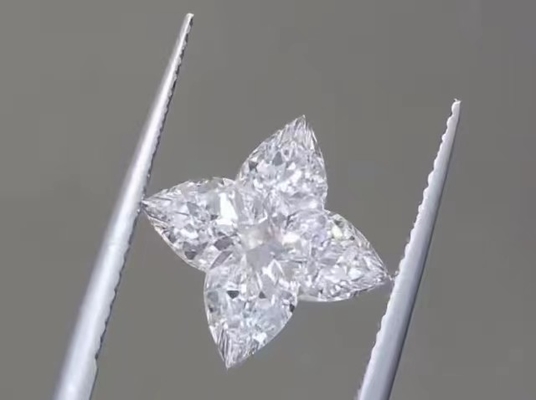 Diamante de laboratorio blanco 4CT CVD LV cortado suelto Diamante DEF VS1 para la decoración de joyas