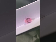 Diamante oval rosado del CVD