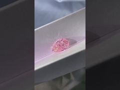 Diamante rosado del CVD de la pera