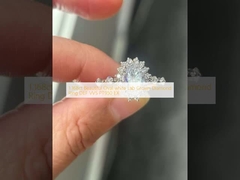 1.168ct Hermoso anillo con diamante ovalado blanco cultivado en laboratorio DEF VVS PT950 EX